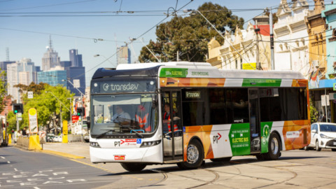 Victoria’s first electric bus hits the road