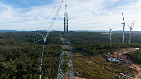 Powerlink completes tallest transmission towers