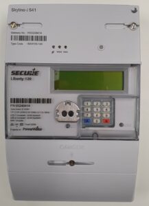 Single phase electronic meter by Power and Water