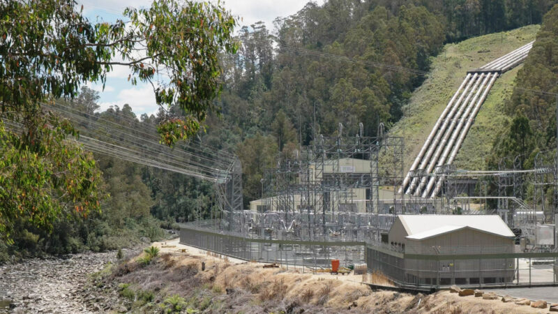 A hydro power station in Tasmania.