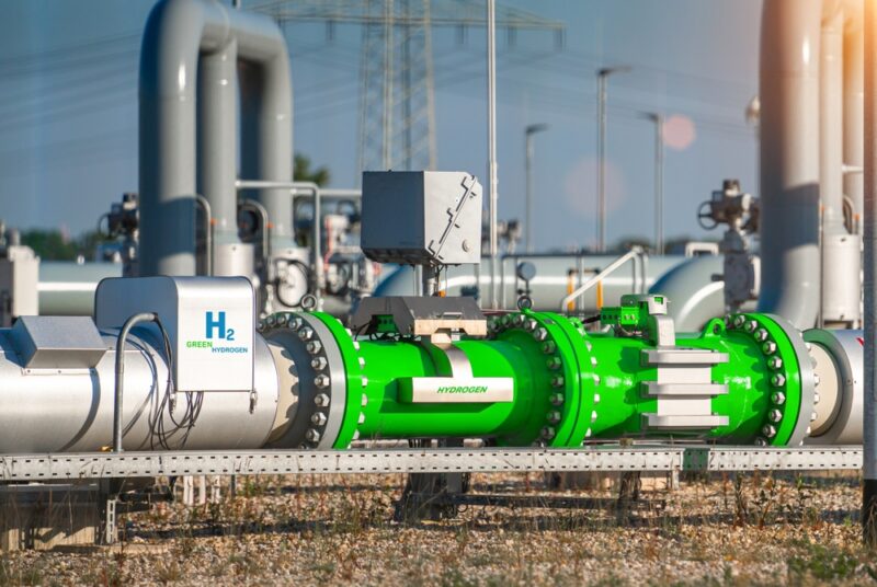 Hydrogen pipe system.